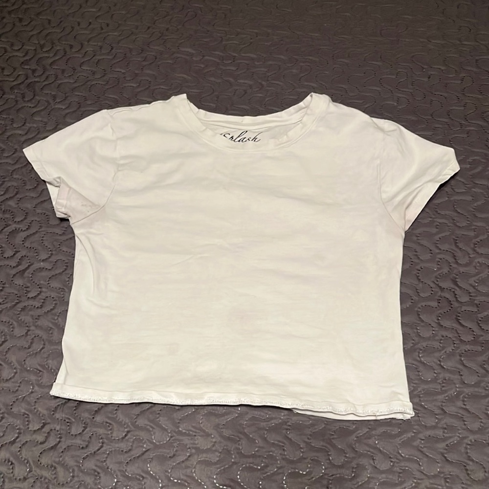 White crop top